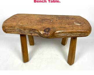 Lot 515 Tunbridge Live edge Small Bench Table. 