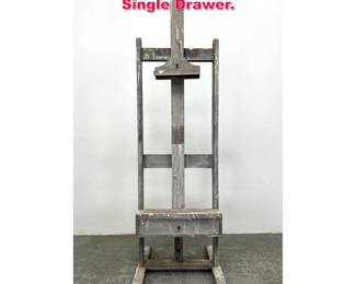Lot 214 Vintage Painter s Easel Stand. Single Drawer. 