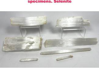 Lot 607 7 Piece Geology rock specimens. Selenite