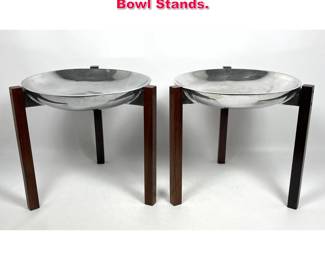 Lot 2 Pair AKSEL KJERSGAARD for Varna Bowl Stands. 