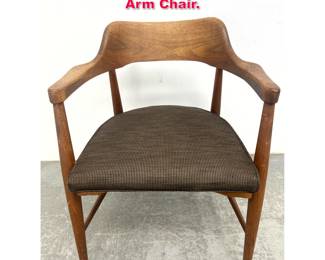 Lot 409 Mid Century Modern Walnut Arm Chair. 