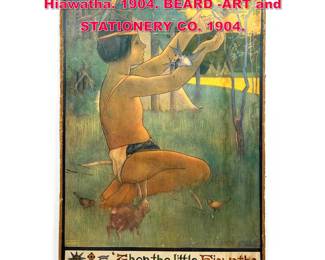 Lot 166 Elizabeth Morris Illustration print of Hiawatha. 1904. BEARD ART and STATIONERY CO. 1904. 