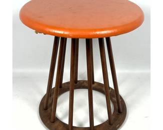 Lot 429 Arthur Umanoff Walnut Spindle Stool