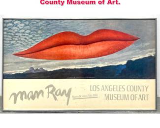 Lot 471 Man Ray Lips Poster. Los Angeles County Museum of Art.