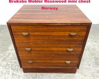 Lot 273 Danish Modern Torbjorn Afdal for Bruksbo Mobler Rosewood mini chest Norway