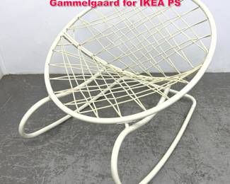 Lot 593 Axvall Cord Rockling Chair by Neils Gammelgaard for IKEA PS