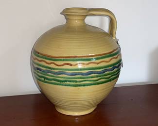 Mediterranean olive oil jar