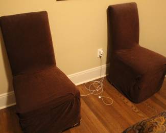 Side chairs with covers
