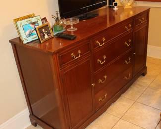 Sideboard buffet server matches dining room table