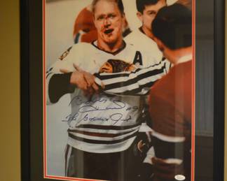 Bobby Hull, signed, framed art - JSA Certified - JSA #W605070