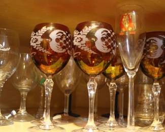 Eight of these wine goblets