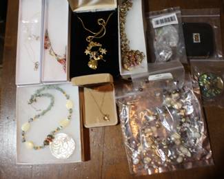 Boxed costume jewelry - some from HSN and some with outrageous appraisals that we ignored.