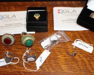 Better jewelry - sterling and gold (not stored on site)