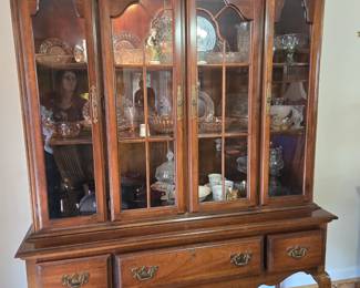 American Drew lighted hutch 