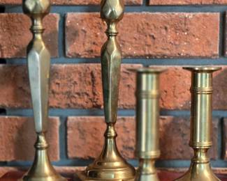 Brass candlesticks