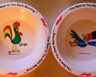 1995 Kellog cereal bowls 