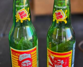 Dale Earnhardt collectible Sun Drop bottles