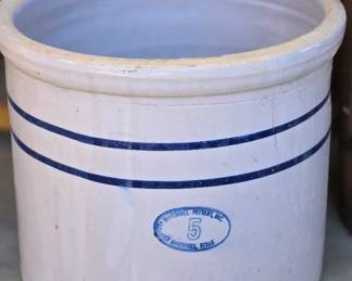Marshall Pottery #5 crock 