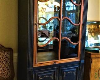  One of Two Henredon China Cabinets