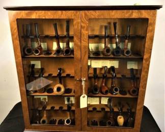 Birdseye Maple Display case by Savinelli