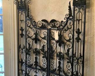 One of Two Maitlin Smith Wrought Iron Gates