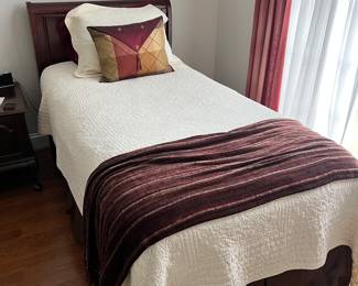 Twin Bed- 2 available 
$225 each 
Mattress & Boxspring and Bedding Included 