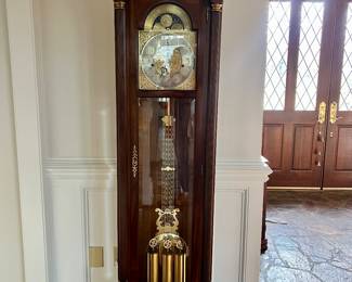 SLIGH Model 818 Inlaid Mahogany Grandfather Clock- $1500 
