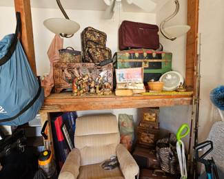 LOTS of tools, old trunks, hardware & MORE !