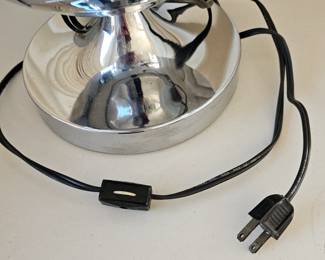 Vintage Fantasia Sunburst Color Changing Fiber Optic Chrome Lamp. (Works)