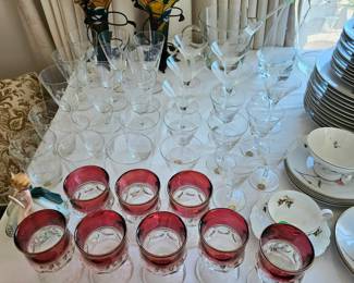 Rosenthal stemware.