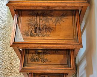 Vintage gorgeous set of 4 nesting table set.