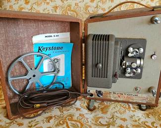 Vintage Keystone Sixty Model K-60 8mm Portable Movie Projector.