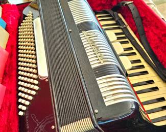 Vintage Francini Accordion & Case. (Italy)