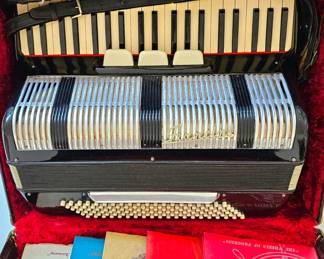 Vintage Francini Accordion & Case. (Italy)
