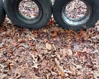 2 hiuse trailer rims and tires