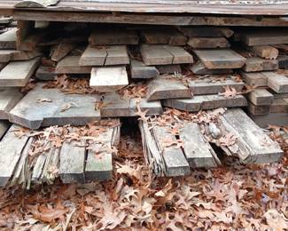 Oak and pine dimensional lumber