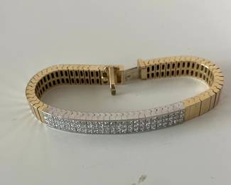 Diamond and Gold Bracelet