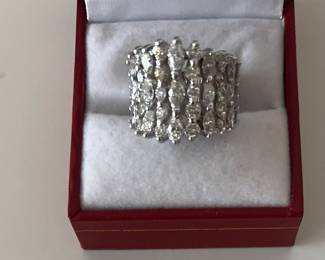 Diamond and gold ring