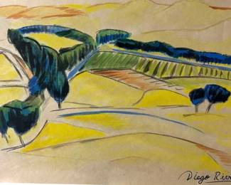Diego Rivera on Vintage Paper