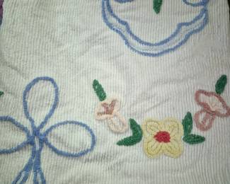 Vintage chenille bedspread