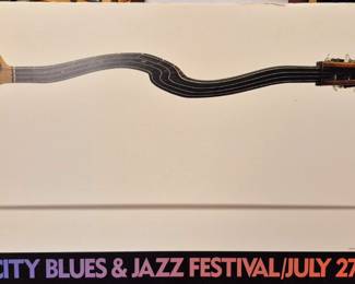 "Kansas City Blues & Jazz Festival/July 27-28, 1991" poster board