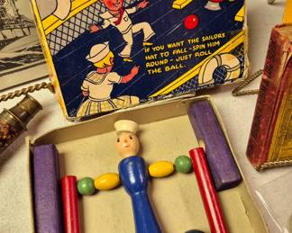 Much vintage games. "Silly Sailor" bowling game