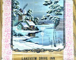 Much St. Joseph collectibles. "Lakeview Drive Inn Hickory Smoked Bar. B.Q. Phone Dial 8-9970 6106 Lake Ave. St. Joseph, Mo Walt and Mary Alice Marek, Prop."