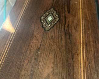 Vintage Inlaid Table Music Box