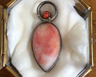 Charles Albert Signed Sterling Pendant