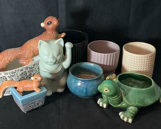 Smaller Pots, Planters, Garden Animals