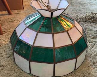  Stained Glass Swag Lamp