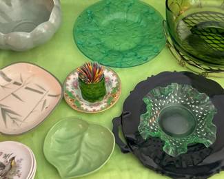 Nymph Plate, Black Amethyst Glass