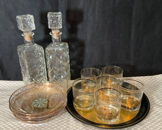 Culver Owl Whiskey Glasses