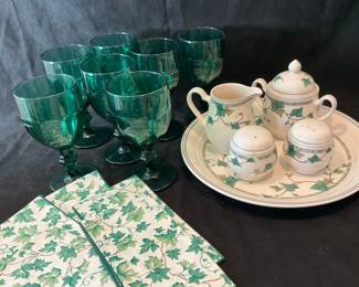 Libby Green Goblets More 